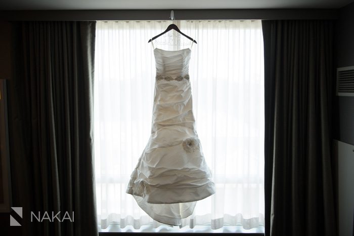 intercontinental ohare wedding dress photo