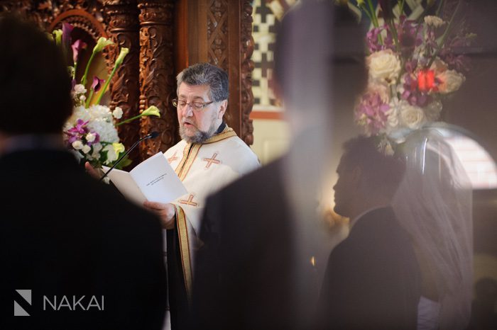 chicago greek orthodox wedding ceremony photo