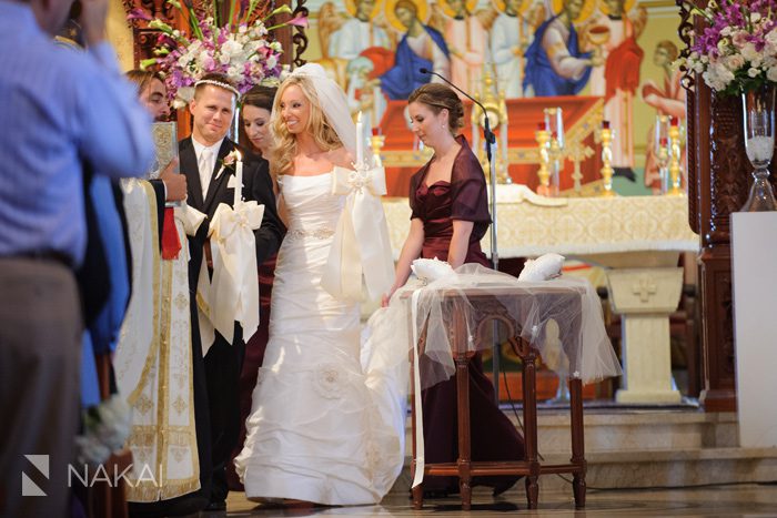 chicago greek orthodox wedding ceremony picture