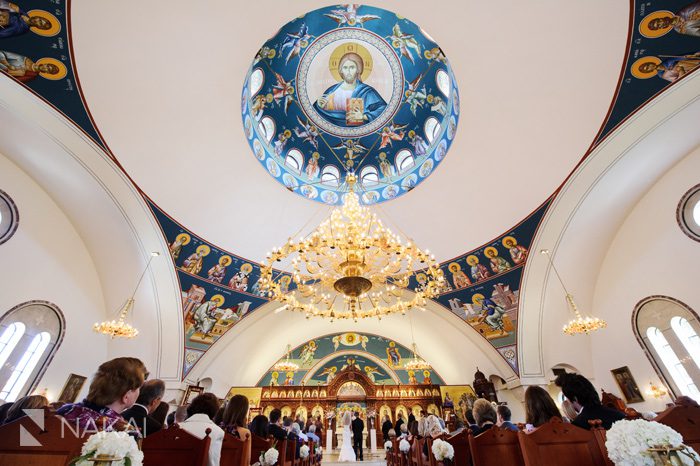 chicago greek orthodox wedding ceremony picture