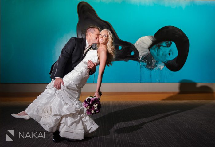 intercontinental ohare chicago wedding reception photo