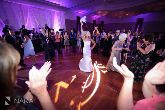 intercontinental ohare chicago wedding reception dancing photo