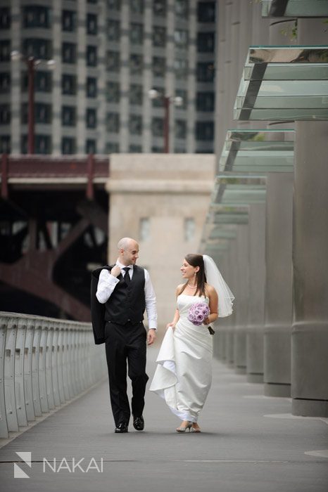 chicago trump tower wedding photo