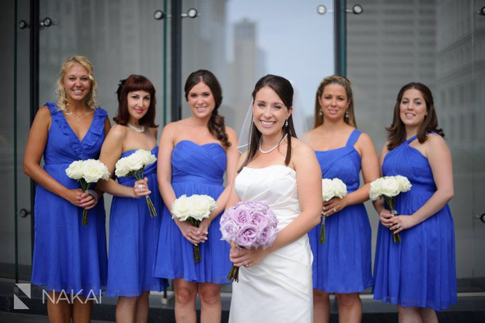 trump hotel chicago bridal party picture