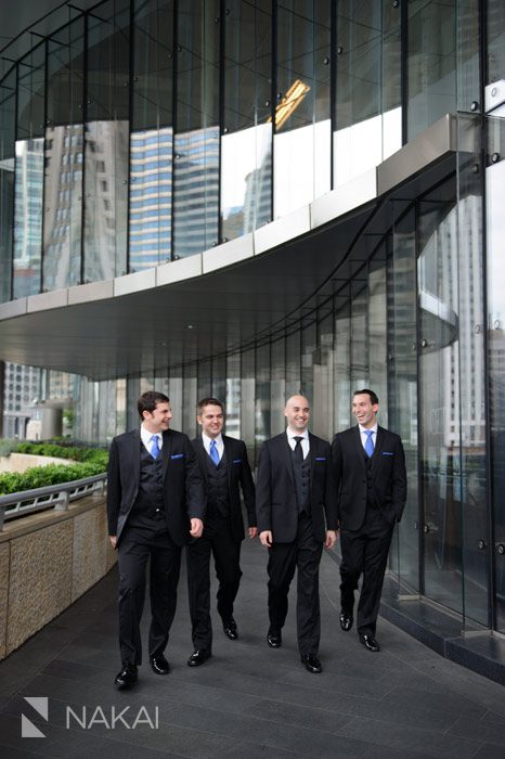 trump hotel chicago bridal party picture