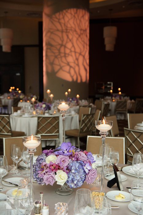 trump hotel chicago wedding reception table picture