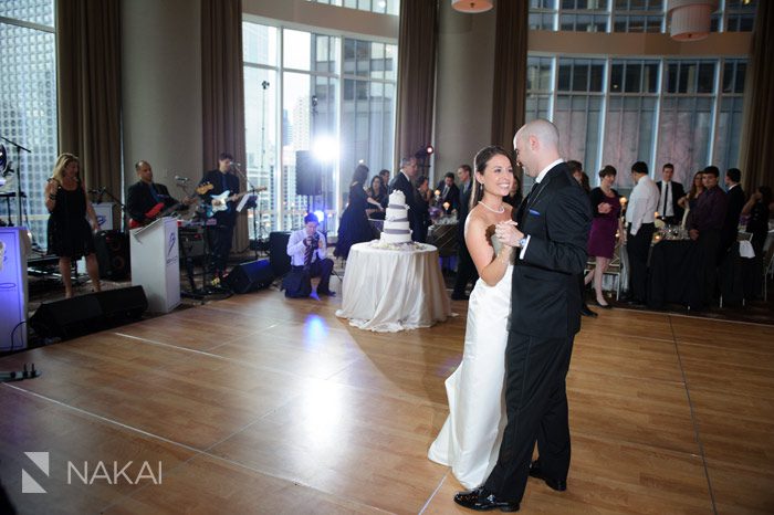trump hotel chicago wedding reception photo first dance