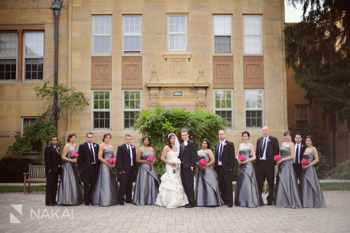 oak park st giles wedding bridal party photo