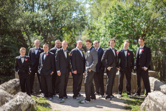 chicago polish wedding photos groomsmen