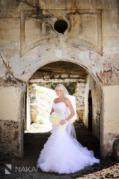 urban abandoned ruins wedding photos bride