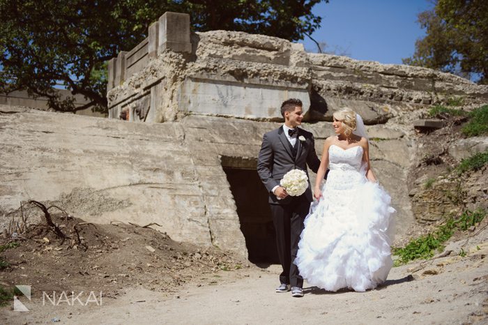 cool creative abandoned ruins urban wedding photo picture