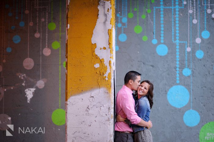 chicago urban art engagement photos