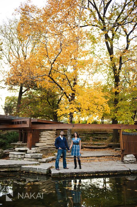 chicago lincoln park fall engagement picture