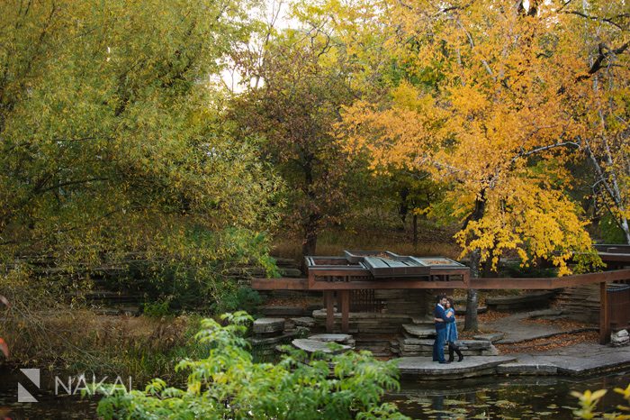 chicago lincoln park fall engagement photo