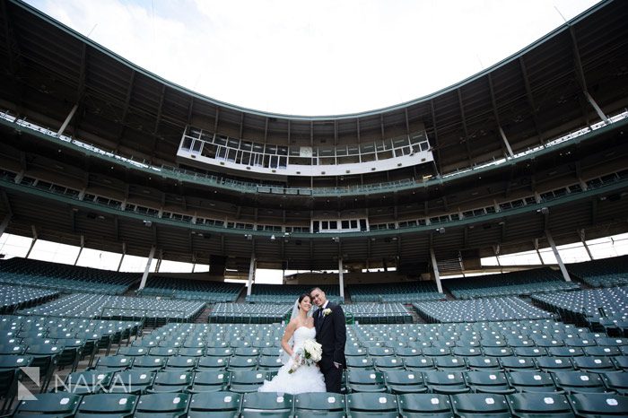 chicago cubs wrigley field wedding photos