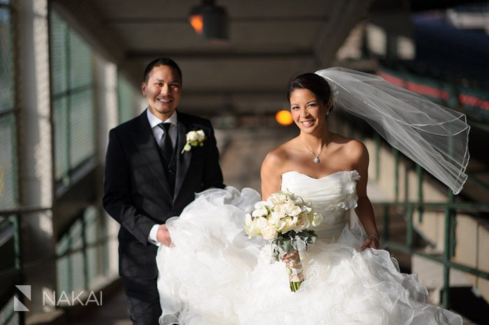 chicago cubs wrigley field wedding image