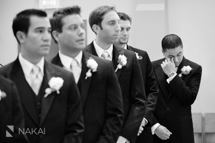 emotional groom wedding picture