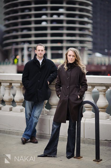 chicago engagement photo downtown