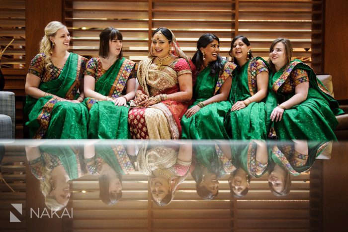 chicago indian bridal party wedding picture