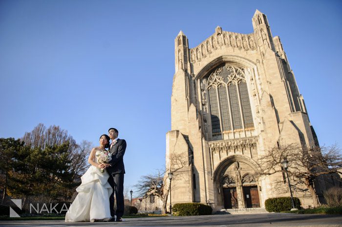 chicago rockefeller memorial chapel wedding photo