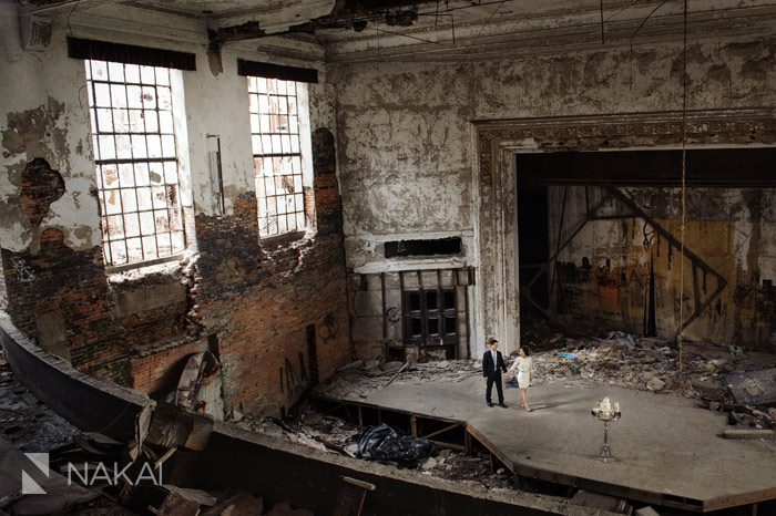 abandoned building engagement photo