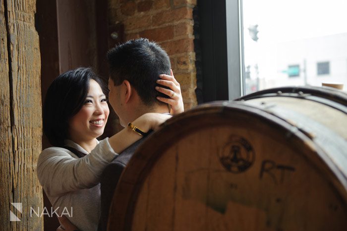 city winery chicago engagement picture