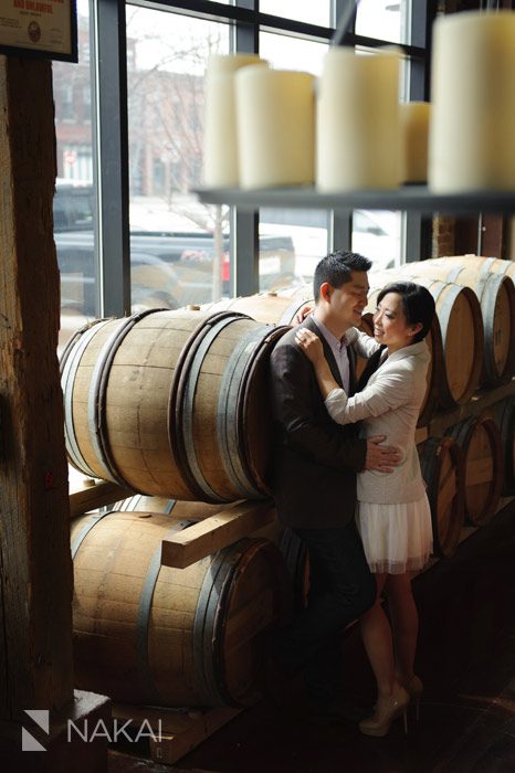 city winery chicago engagement photograph