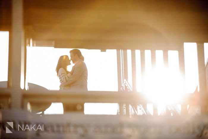 chicago engagement photo