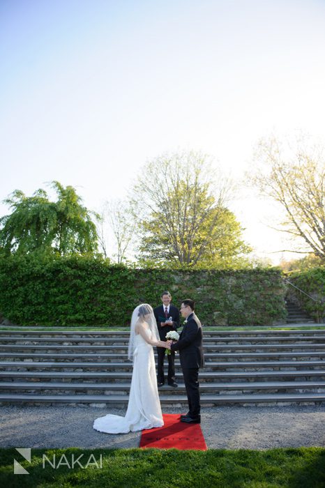 wedding ceremony picture harvard arboretum boston