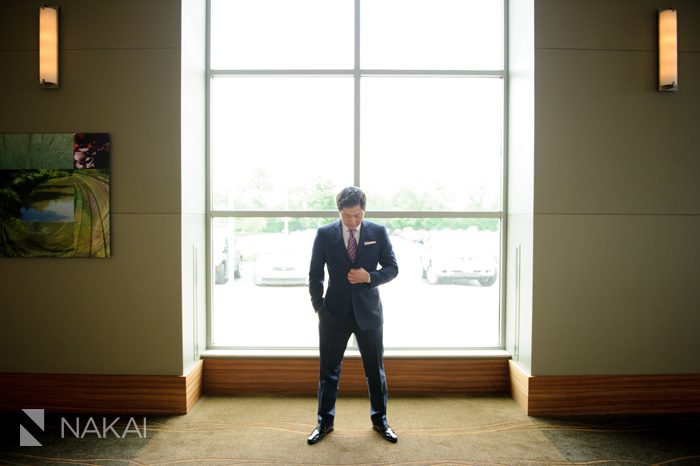 creative korean groom portrait