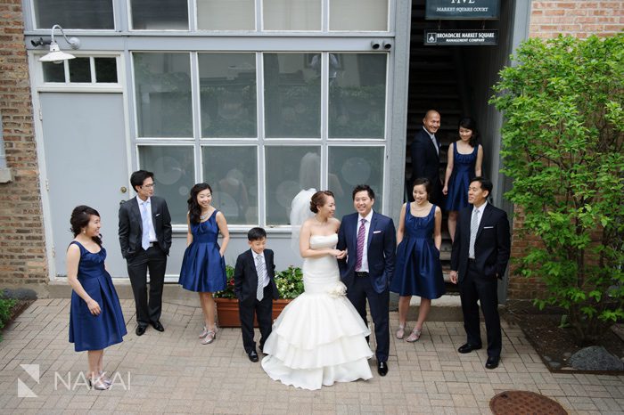 bridal party photo lake forest