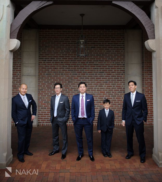 korean groomsmen wedding photo