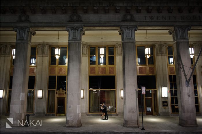 chicago lyric opera engagement photo