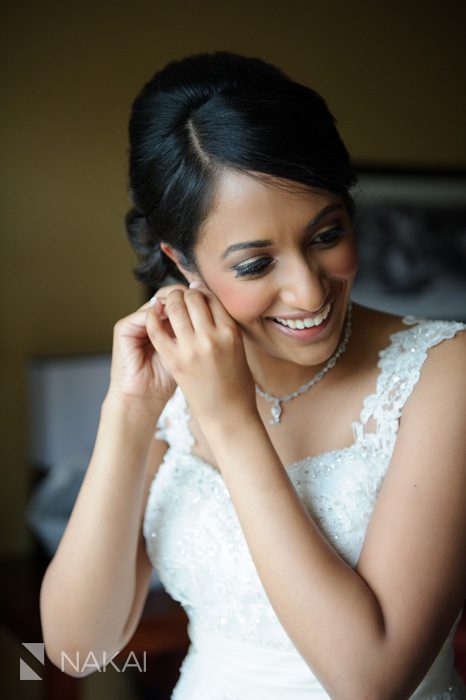 Chicago Indian wedding getting ready bride picture