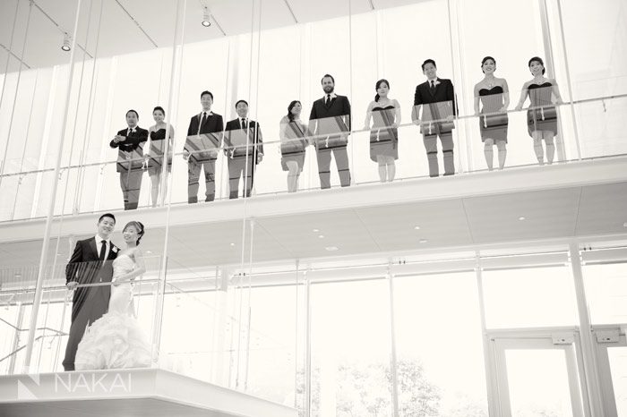art institute modern wing wedding photos
