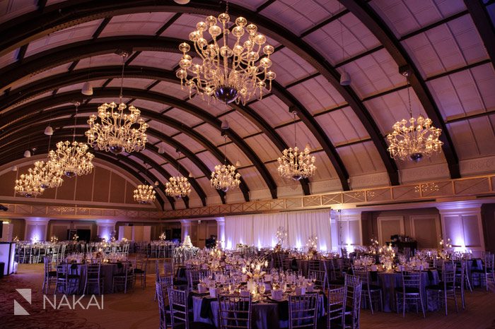 JW Chicago Marriott Burnham Ballroom wedding reception picture