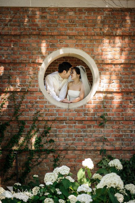 chicago botanic gardens wedding photo