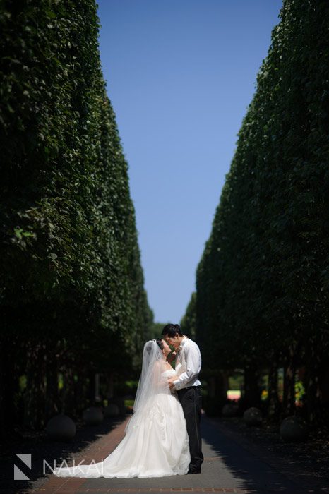 chicago botanic gardens wedding photos