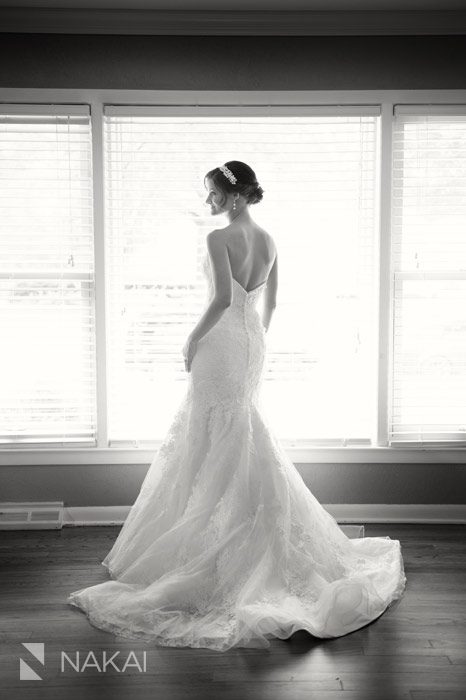 illinois wedding photographer bride silhouette