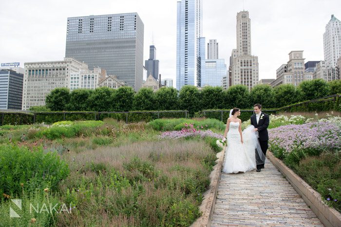 millennium park wedding photo