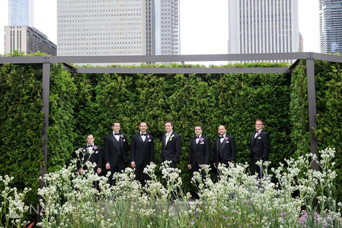 millennium park wedding photo