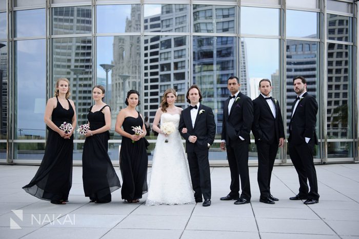 chicago trump hotel tower wedding picture bridal party