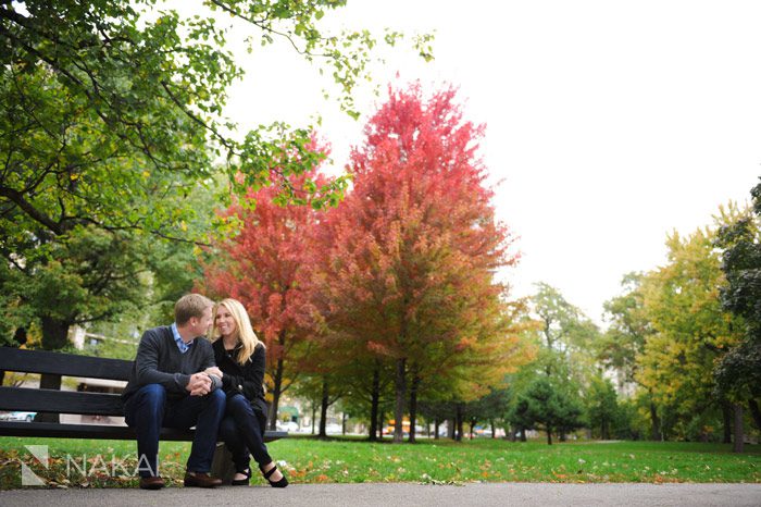 chicago engagement photographer fall colors