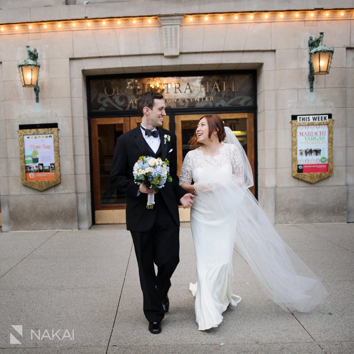 chicago symphony center wedding photo