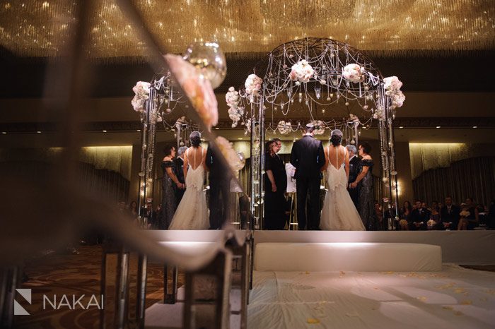 ritz carlton chicago wedding ceremony picture jewish chuppah