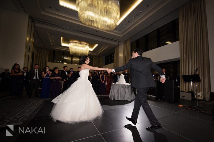 langham chicago wedding reception ballroom photo