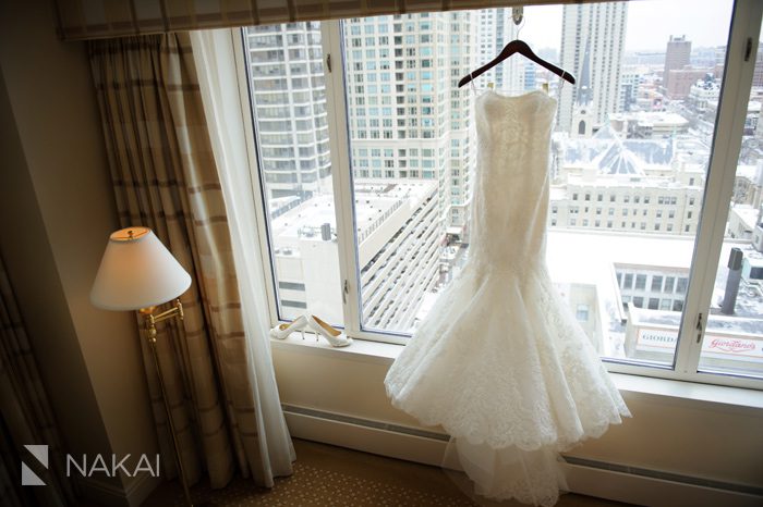 chicago peninsula wedding photo