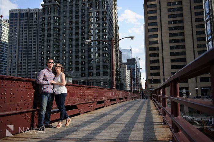 chicago bridge engagement picture