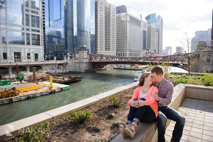 chicago bridge engagement picture