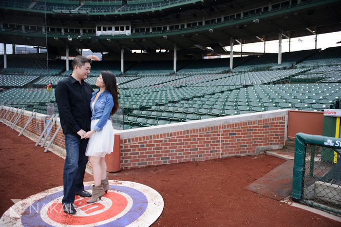 wrigley field engagement picture